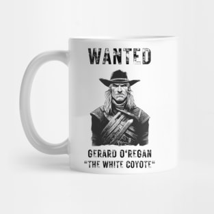 Gerard O'Regan - The White Coyote - Wanted Poster - White - Fantasy - Funny Witcher Mug